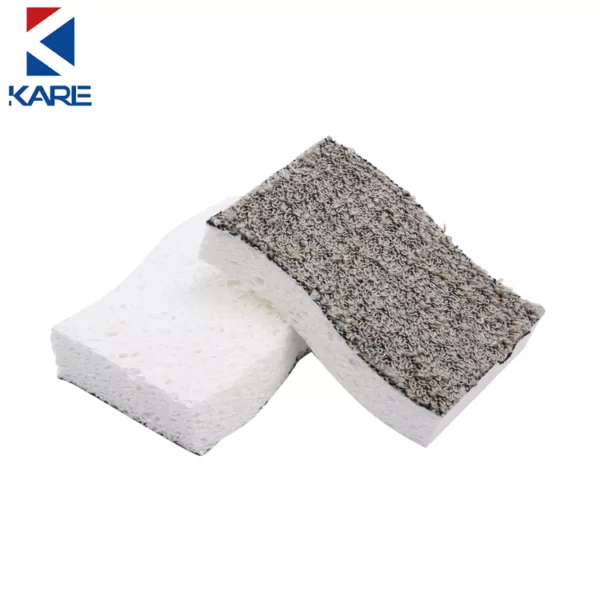 Eco-friendly hemp fiber kitchen dishwashing sponge-S shape