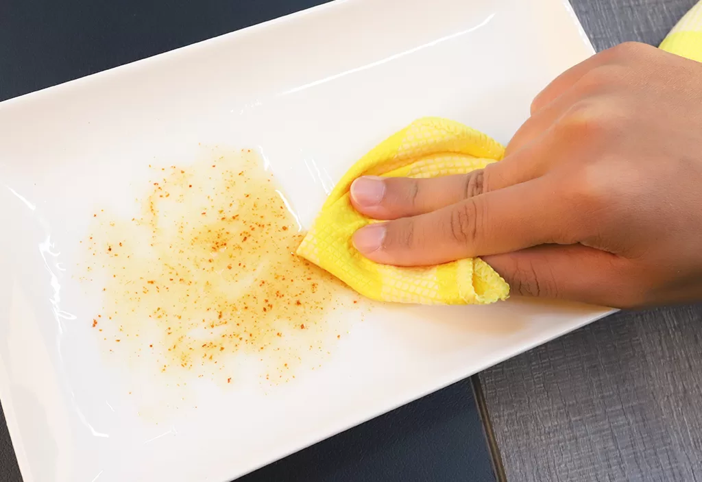 Bamboo Microfiber Glass Cloth：Good ability to remove oil and dirt